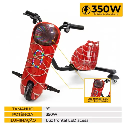 Triciclo drift 350w pronta entrega