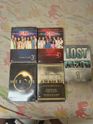 Lote séries Band of brothers plantão médico Lost 