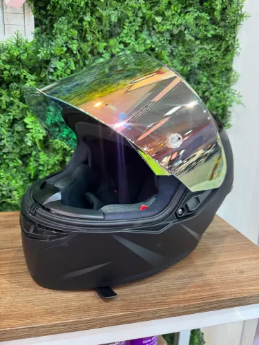 CAPACETE KYT TT COURSE PRETO FOSCO TAMANHO M