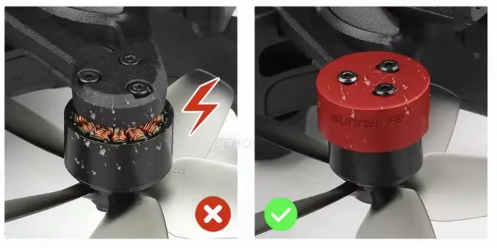 Protetor de Motores Sunnylife em Aluminio para DJI Avata 1 (Preto)