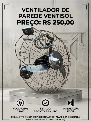 VENTILADOR PAREDE TURBO