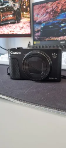 Canon sx740hs com todos os acessórios originais 