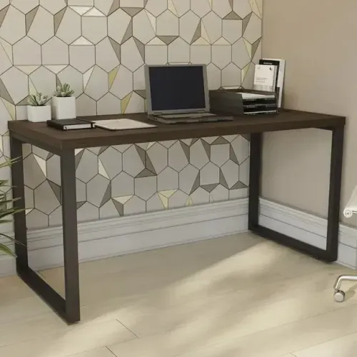 Mesa de Escritório Diretor - Kappesberg Carvalho Munique - 190cm - Usada (seminova)