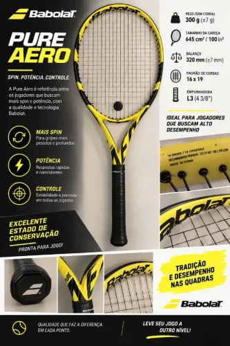 Raquete tenis Babolat Pure Aero 300g L3