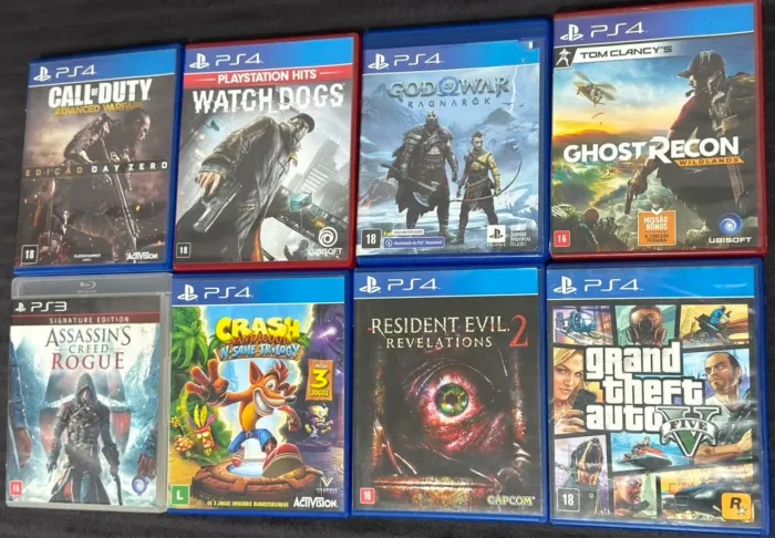 Jogos ps4 e ps3