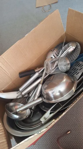 Lote utensílios em inox