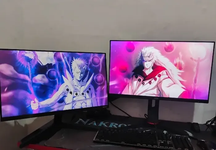 Kit 2 Monitores 24" - Samsung T350 IPS 75Hz + AOC Hero 144Hz
