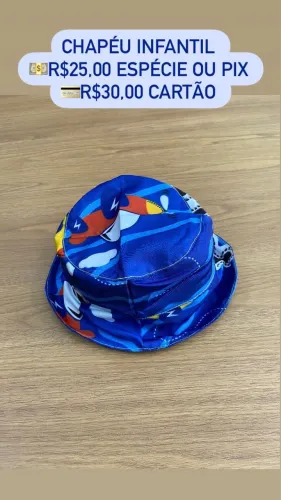 Chapéu de praia infantil
