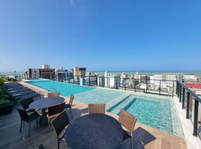Apartamento à venda, 1 quarto, 1 suíte, 1 vaga, Tambaú - João Pessoa/PB