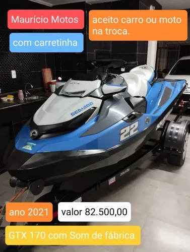 Seadoo GTX170 ano 2021 com som original 181hrs revisado aceito trocas