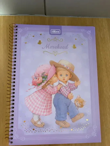 Maravilhoso caderno morehead Tilibra, capa dura, 96 folhas. Novo