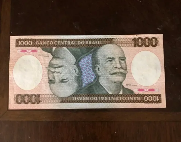 Cédula de 1000 cruzeiros- ano 1985