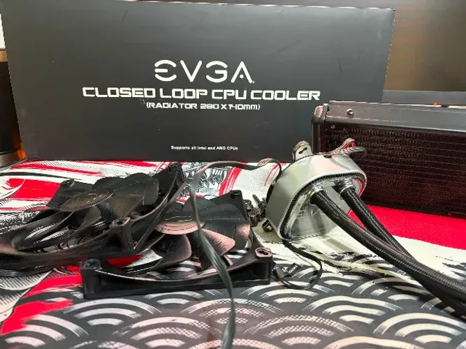 Water Cooler EVGA CLC, 280mm (2X 140mm), Closed Loop CPU Cooler, AMD/Intel