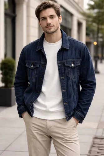 Linda jaqueta jeans em ótimo estado