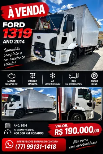 Caminhao ford 2014 pronto pra trabalhar