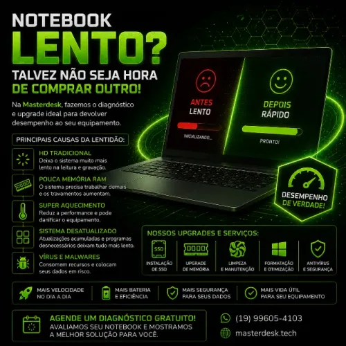 Assistência Técnica Notebook e PC em Mogi Mirim