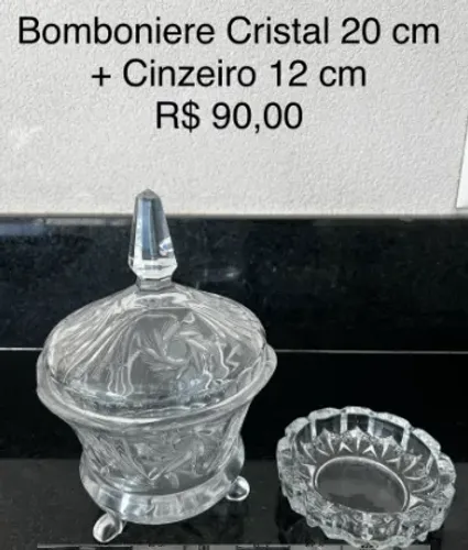 Bomboniere Cristal + Cinzeiro