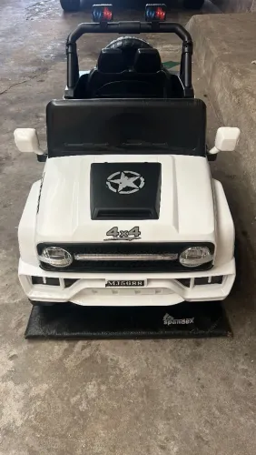 jipe elétrico infantil branco 12 volts