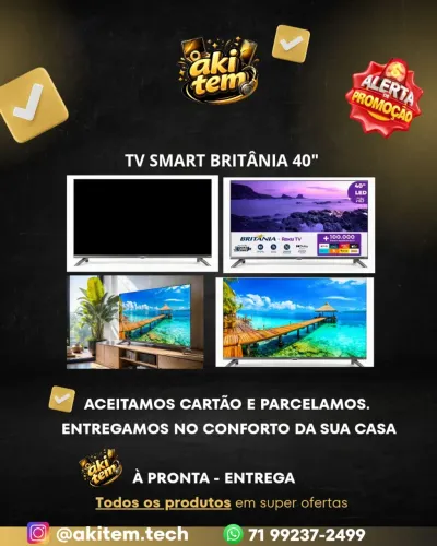 Tv smarts de várias Marcas e polegadas Aki tem ?