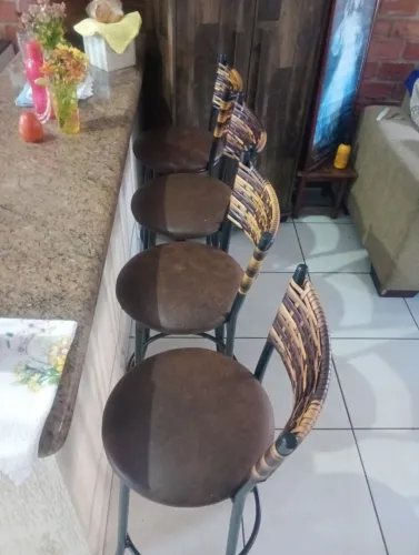 Banquetas estofadas