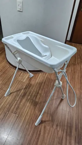 Kit Banho Burigotto - Banheira, Suporte e Assento Redutor