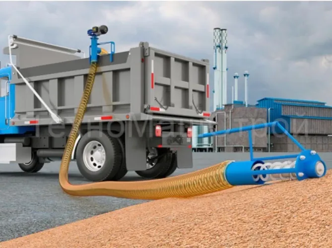 Transportadora a rosca para produtos a granel 