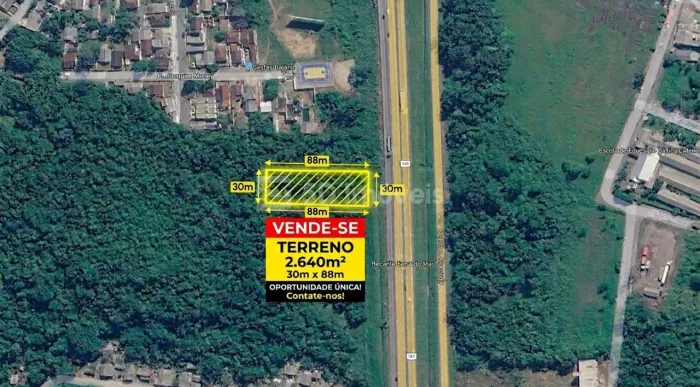 TerrenoComercial/Industrial, 2640m² - Vila Trevo - Garuva,SC
