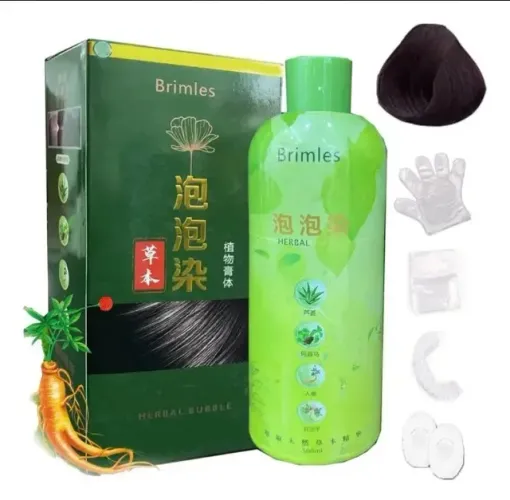 Shampoo Herbal Brimless - Cores Preto e Castanho Claro
