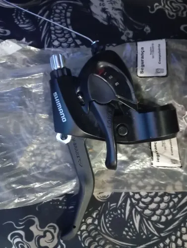 Alavanca de Câmbio Shimano Tourney ST-EF41 3V Esquerda Nova