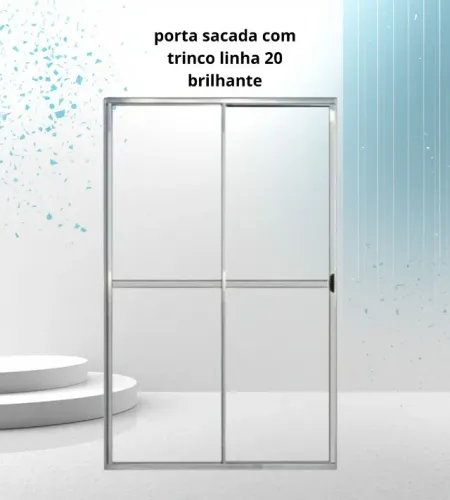 Porta sacada 2 Folhas 210x120 Brilhante C/Trinco direto da fabrica  pagto no ato da entre