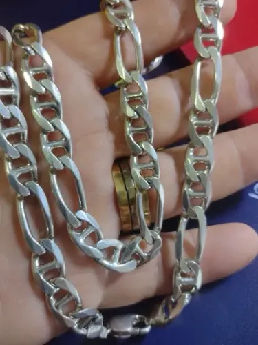Cordão Prata 925 Peso 75 Gramas Maciço 60 cm 9.5 mm