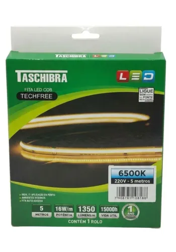 Fita LED COB 220V Branco Frio