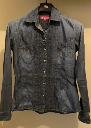 Camisa jeans Dudalina