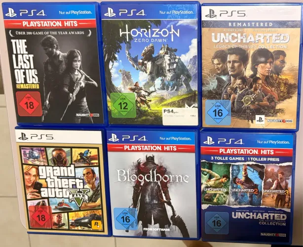 Jogos PS4 e PS5 ex: horizon, the last of us; uncharted; gta 5; bloodborne