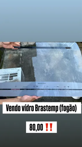 Vendo vidro de fogão Brastemp 
