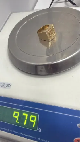 Anel ouro maciço