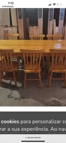 Mesa em vinhatico madeira  