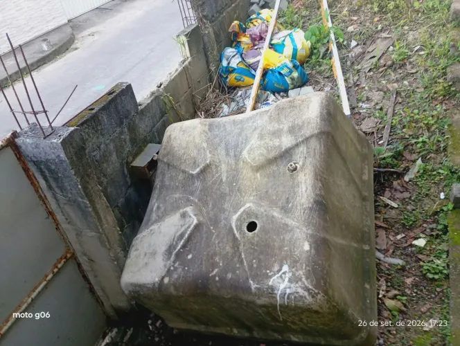 Doação de caixa d'água