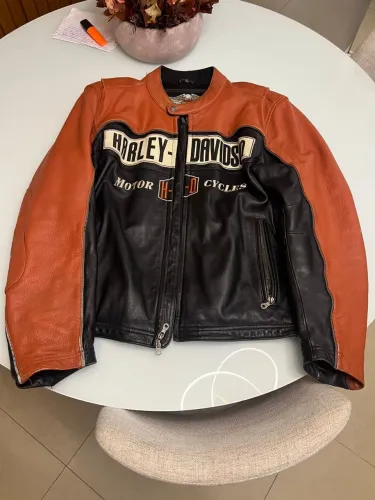 Jaqueta de couro original Harley Davidson XL.