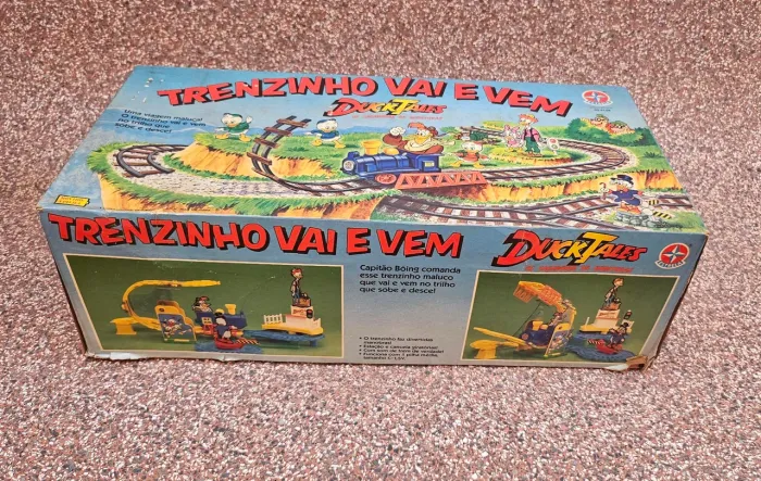 Brinquedo Antigo TRENZINHO VAI E VEM DUCKTALES (Estrela) RARO