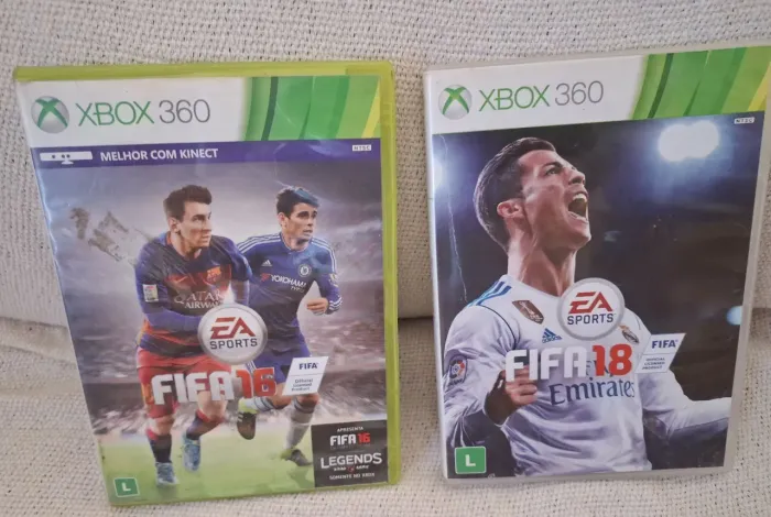 FIFA 16 FIFA 18 XBOX 360 ORIGINAIS 