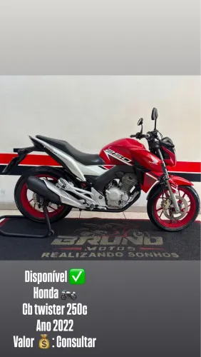 CB 250c TWISTER 2022 MUITO NOVA(DIVIDO 21x CARTÃO )