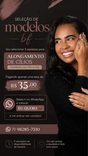 Modelo de Cílios