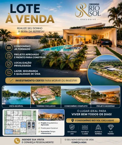 Terreno Condomínio Rio Sol 1 Exclusive - Rifaina