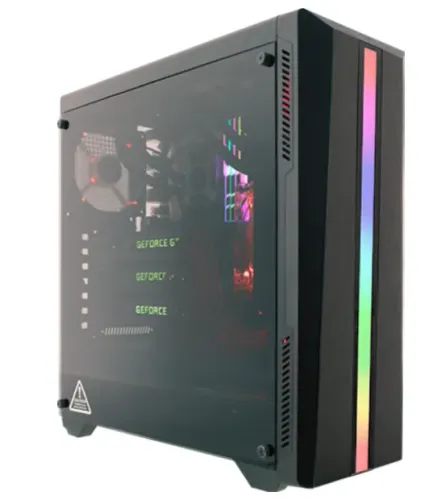 Gabinete Gamer RGB Mid Tower, Vidro Temperado: Riotoro CR-100TG RGB