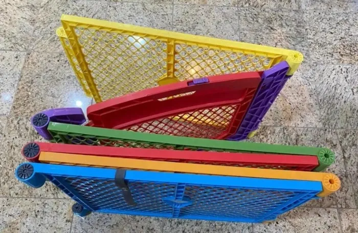 Cercado Painel Americano Desmontável Supe Play Yard Colorido