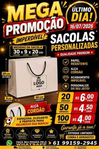 Sacola tamanho G