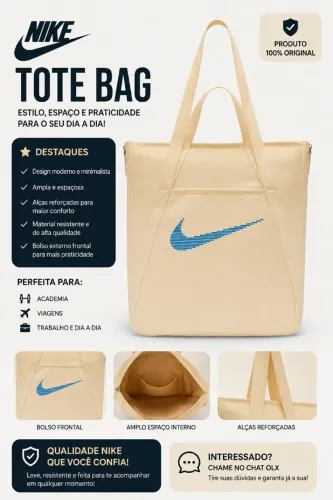 Bolsa Nike Tote Bag - Pouquíssimo Uso