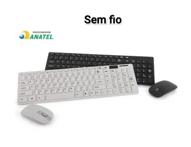 Kit teclado e Mouse sem fio Lehmox Preto Promoção