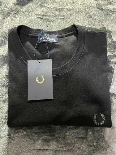 Camiseta Fredy Perry Preta Básica